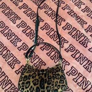 Nine West Animal Print Shoulder Bag with Black Accents